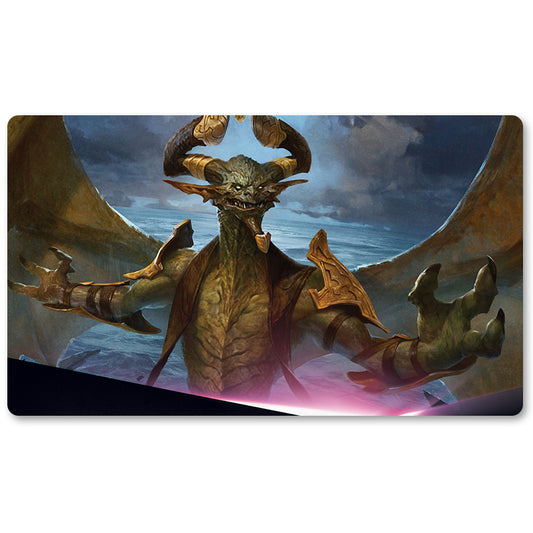 Magic The Gathering Peripheral- Nicol Bolas, The Arisen  -MTG Playmat Size 23.6X13.7in Play mats Compatible for TCG RPG CCG Trading Card Game