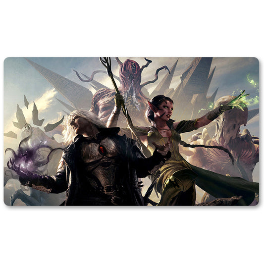 Magic The Gathering Peripheral- Rise of the Eldrazi-MTG Playmat Size 23.6X13.7in Play mats Compatible for TCG RPG CCG Trading Card Game