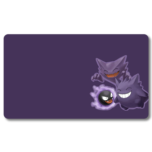 PTCG gengar Playmat - Pokemon Size 23.6X13.7in Play mats Compatible for TCG MTG RPG CCG Trading Card Game