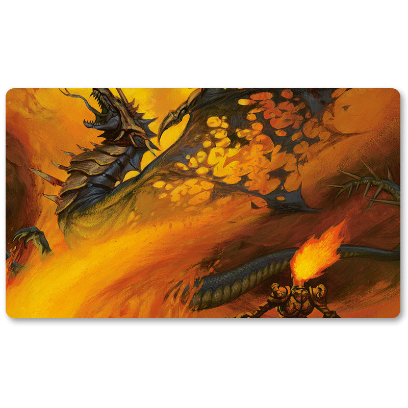 Board Game Peripheral- CHANDRAS-OUTRAGE -MTG Playmat Size 23.6X13.7in Play mats Compatible for TCG RPG CCG Trading Card Game