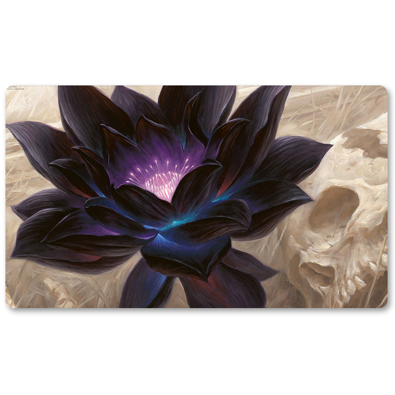 Board Game Peripheral- Black-Lotus -MTG Playmat Size 23.6X13.7in Play mats Compatible for TCG RPG CCG Trading Card Game