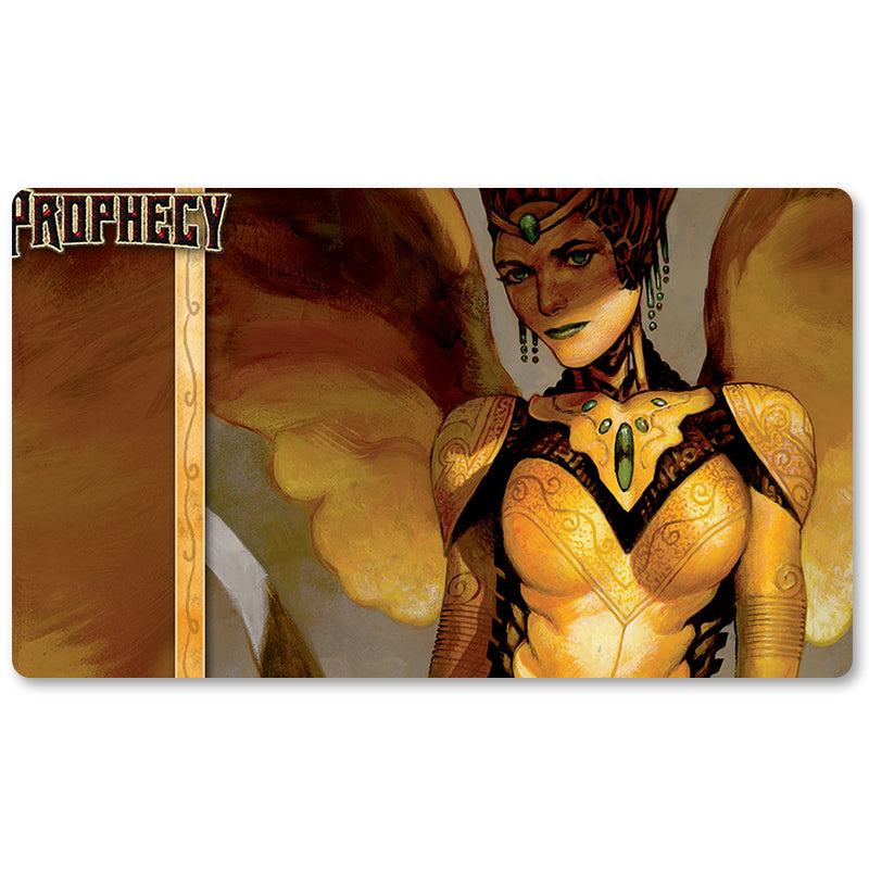 Board Game Peripheral- Copper-Leaf Angel -MTG Playmat Size 23.6X13.7in Play mats Compatible for TCG RPG CCG Trading Card Game