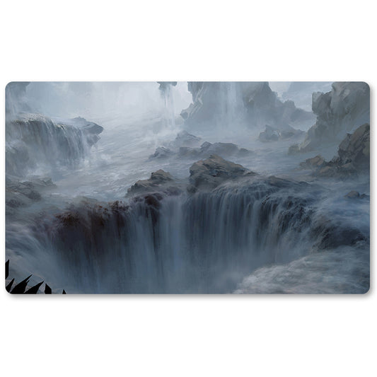 Board Game Peripheral- Island  -MTG Playmat Size 23.6X13.7in Play mats Compatible for TCG RPG CCG Trading Card Game