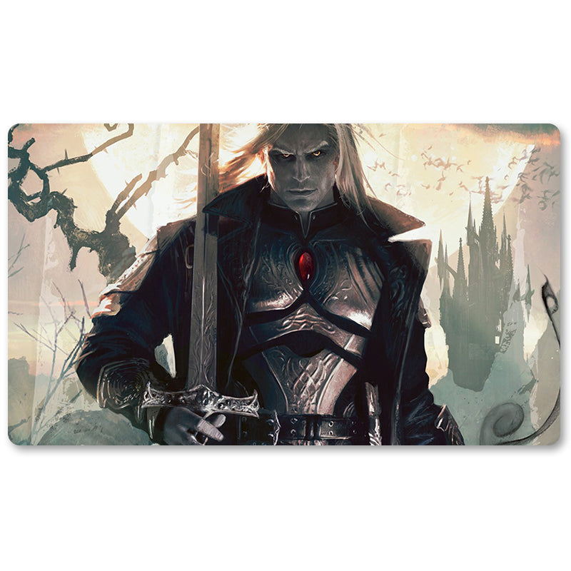 Magic The Gathering Peripheral- Sorin, Lord of Innistrad -MTG Playmat Size 23.6X13.7in Play mats Compatible for TCG RPG CCG Trading Card Game