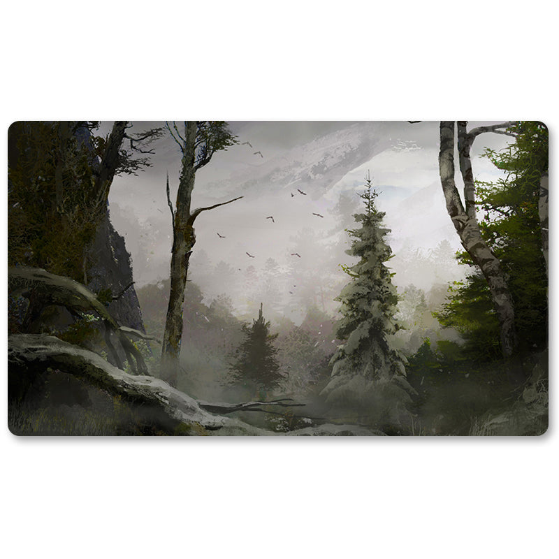 Peripheriegerät für Brettspiele – Dragons-of-Tarkir-Forest – MTG-Spielmattengröße 23,6 x 13,7 Zoll. Spielmatten, kompatibel mit TCG RPG CCG Trading Card Game