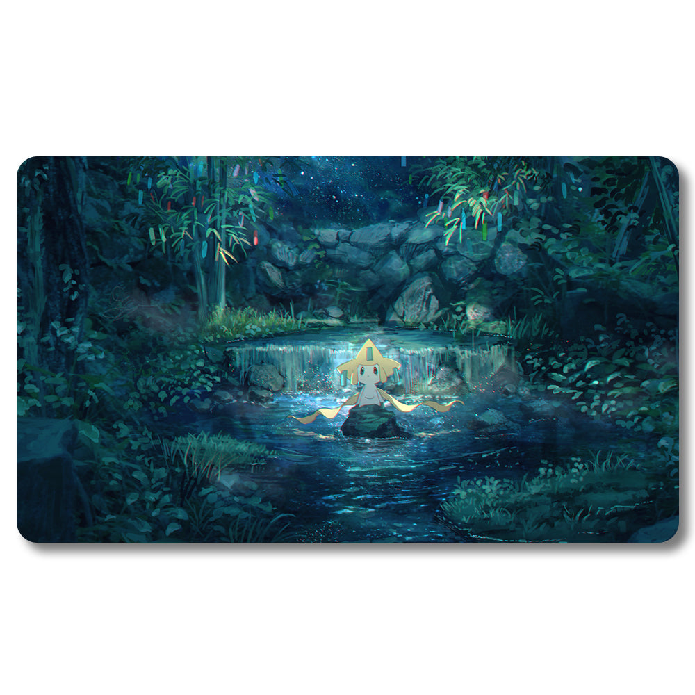 Board Game Peripheral - 864574- Pokemon Playmat Size 23.6X13.7in Play mats Compatible for TCG MTG RPG CCG Trading Card Game