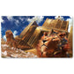 Peripheriegerät für Brettspiele – Guardian Lions – MTG-Spielmattengröße 23,6 x 13,7 Zoll. Spielmatten, kompatibel mit TCG RPG CCG Trading Card Game