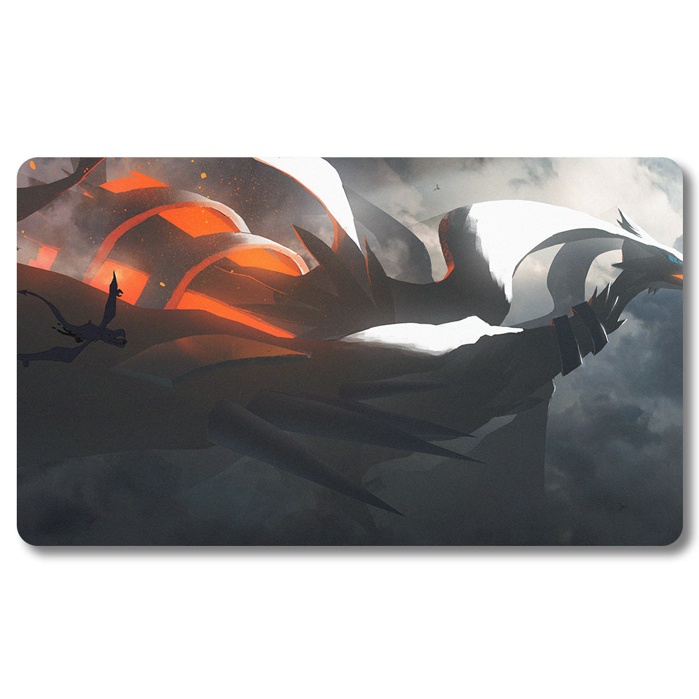 PTCG Flamingo Playmat - Pokemon Size 23.6X13.7in Play mats Compatible for TCG MTG RPG CCG Trading Card Game