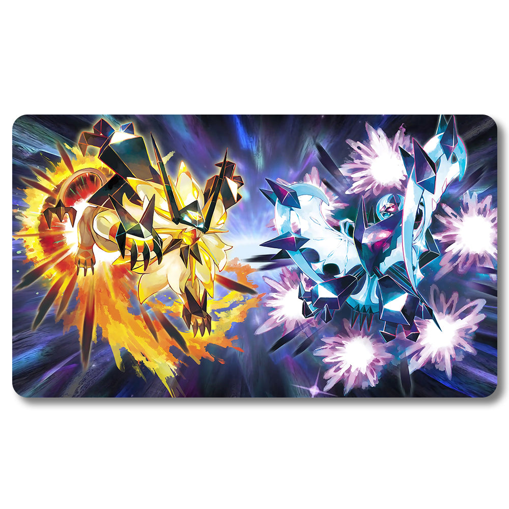 PTCG Naklozma Playmat - Pokemon Size 23.6X13.7in Play mats Compatible for TCG MTG RPG CCG Trading Card Game