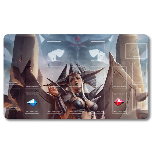 YUGIOH Peripheral - 196548- Yugioh Playmat Size 23.6X13.7in Play mats Compatible for TCG OCG CCG Trading Card Game