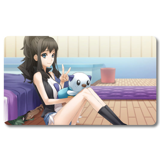 Board Game Peripheral - 318194- Pokemon Playmat Size 23.6X13.7in Play mats Compatible for TCG MTG RPG CCG Trading Card Game