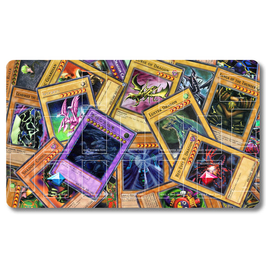 Board Game Peripheral - 1k28g1- Yugioh Playmat Size 23.6X13.7in Play mats Compatible for TCG OCG CCG Trading Card Game