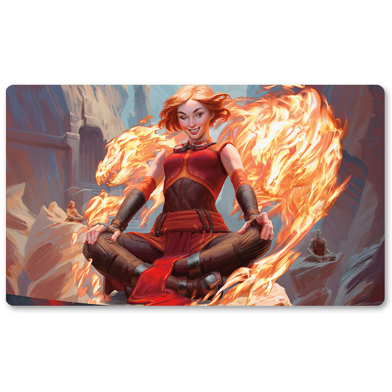 Board Game Peripheral- CHANDRA, ACOLYTE OF FLAME -MTG Playmat Size 23.6X13.7in Play mats Compatible for TCG RPG CCG Trading Card Game