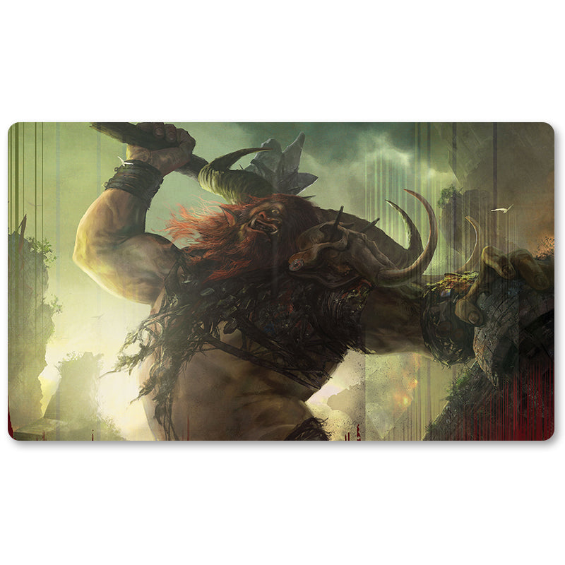 Magic The Gathering Peripheral- Borborygmos-Enraged -MTG Playmat Size 23.6X13.7in Play mats Compatible for TCG RPG CCG Trading Card Game