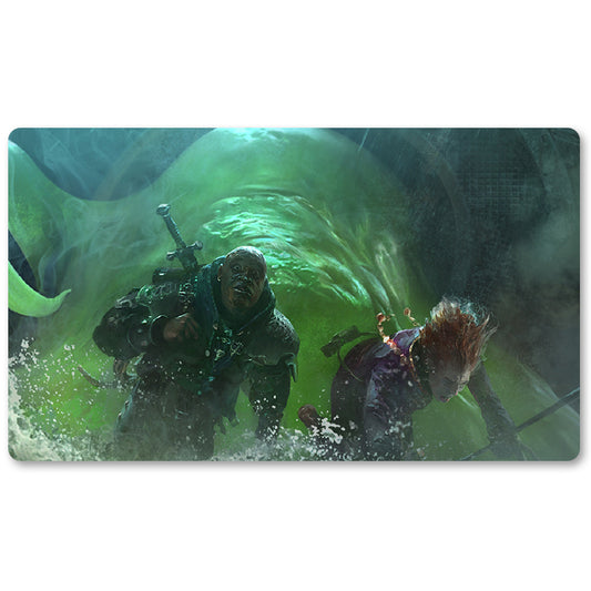 Board Game Peripheral- Acidic-Slime -MTG Playmat Size 23.6X13.7in Play mats Compatible for TCG RPG CCG Trading Card Game