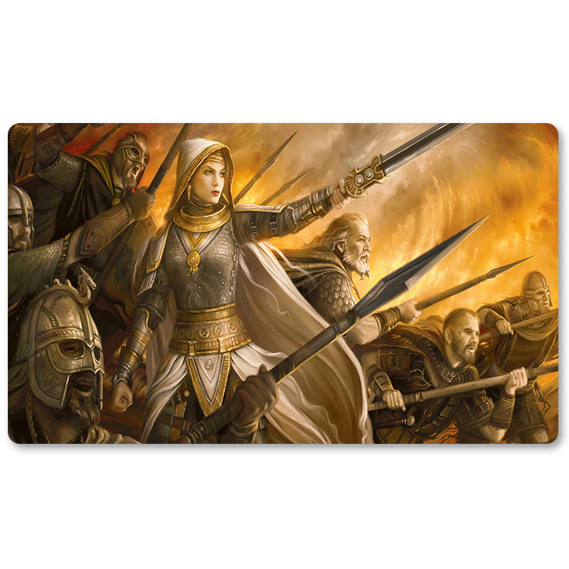 Magic The Gathering Peripheral- Crusade -MTG Playmat Size 23.6X13.7in Play mats Compatible for TCG RPG CCG Trading Card Game