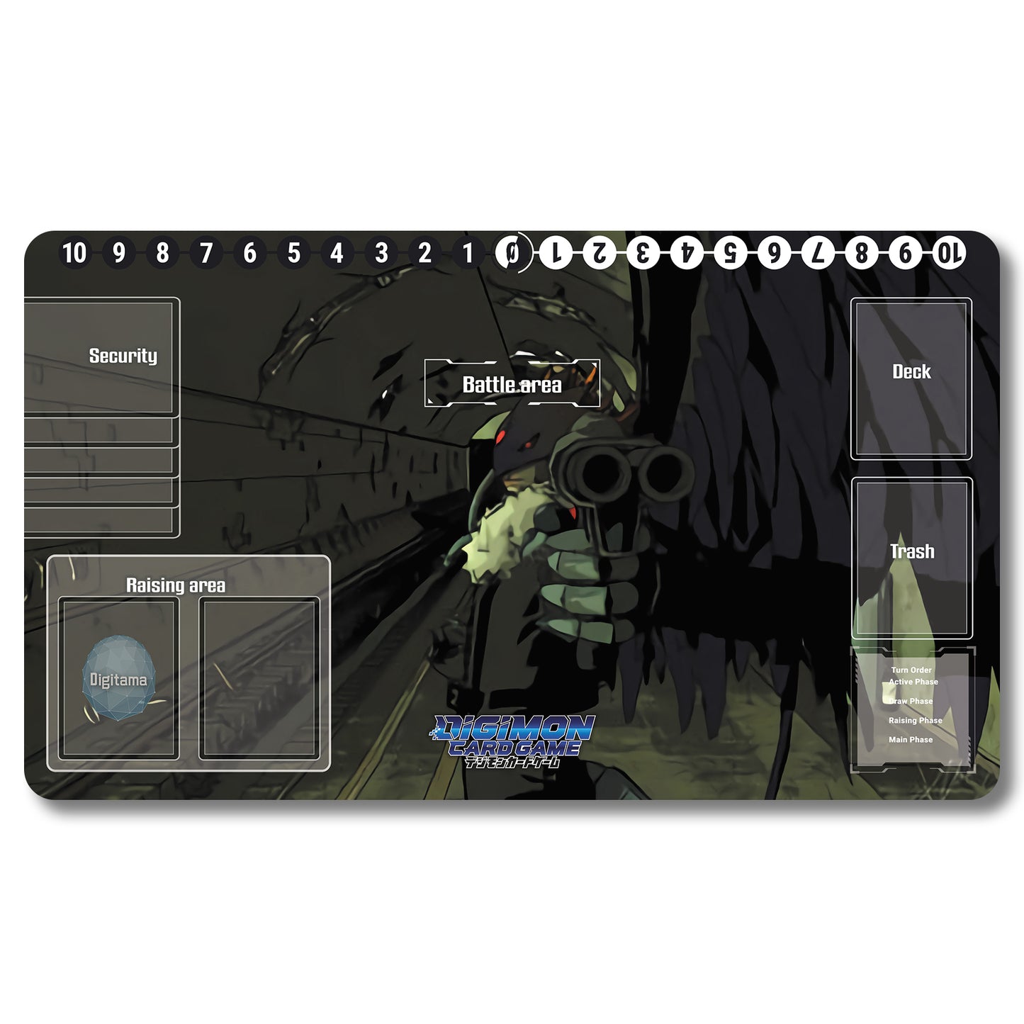 Board Game Peripheral - 15536587- Digimon Playmat Size 23.6X13.7in Play mats Compatible for TCG DTCG CCG Trading Card Game