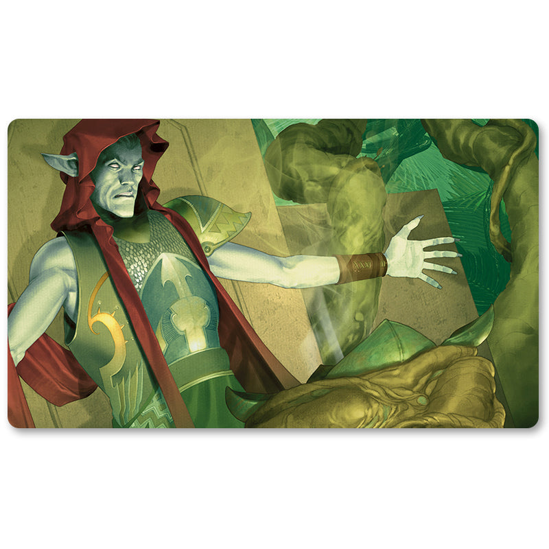 Board Game Peripheral- Knotvine Mystic  -MTG Playmat Size 23.6X13.7in Play mats Compatible for TCG RPG CCG Trading Card Game