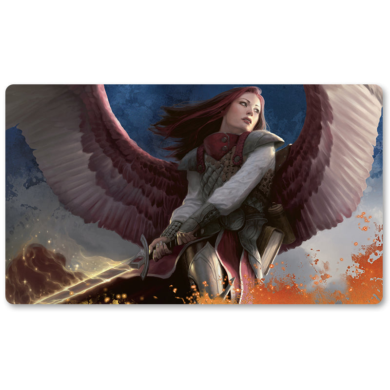 Board Game Peripheral- Indomitable Archangel  -MTG Playmat Size 23.6X13.7in Play mats Compatible for TCG RPG CCG Trading Card Game