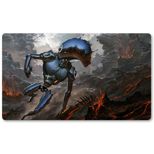 Magic The Gathering Peripheral- Shimmer-Myr-MTG Playmat Size 23.6X13.7in Play mats Compatible for TCG RPG CCG Trading Card Game