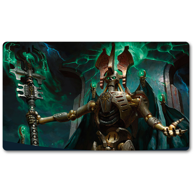 Board Game Peripheral- SZAREKH, THE SILENT KING -MTG Playmat Size 23.6X13.7in Play mats Compatible for TCG RPG CCG Trading Card Game