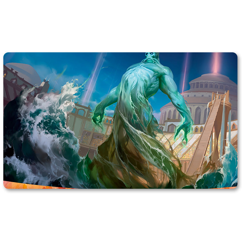 Board Game Peripheral- Tidespout Tyrant -MTG Playmat Size 23.6X13.7in Play mats Compatible for TCG RPG CCG Trading Card Game