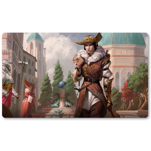 Board Game Peripheral- Selvala-Explorer-MTG Playmat Size 23.6X13.7in Play mats Compatible for TCG RPG CCG Trading Card Game