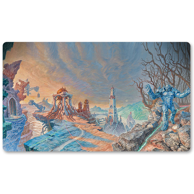 Magic The Gathering Peripheral- KARN URZA PANORAMA   -MTG Playmat Size 23.6X13.7in Play mats Compatible for TCG RPG CCG Trading Card Game