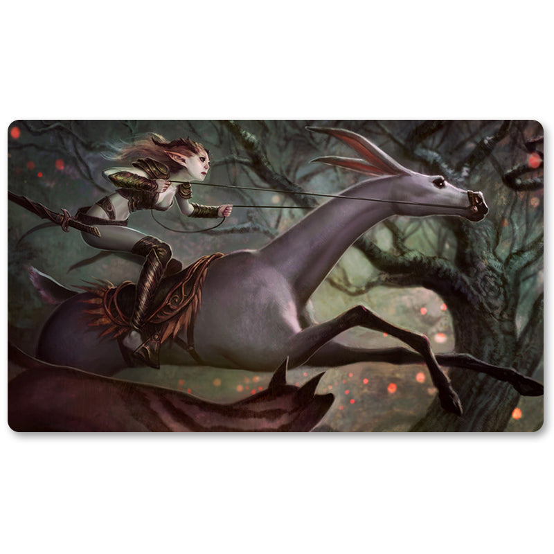 Board Game Peripheral- Wilt Leaf Liege -MTG Playmat Size 23.6X13.7in Play mats Compatible for TCG RPG CCG Trading Card Game