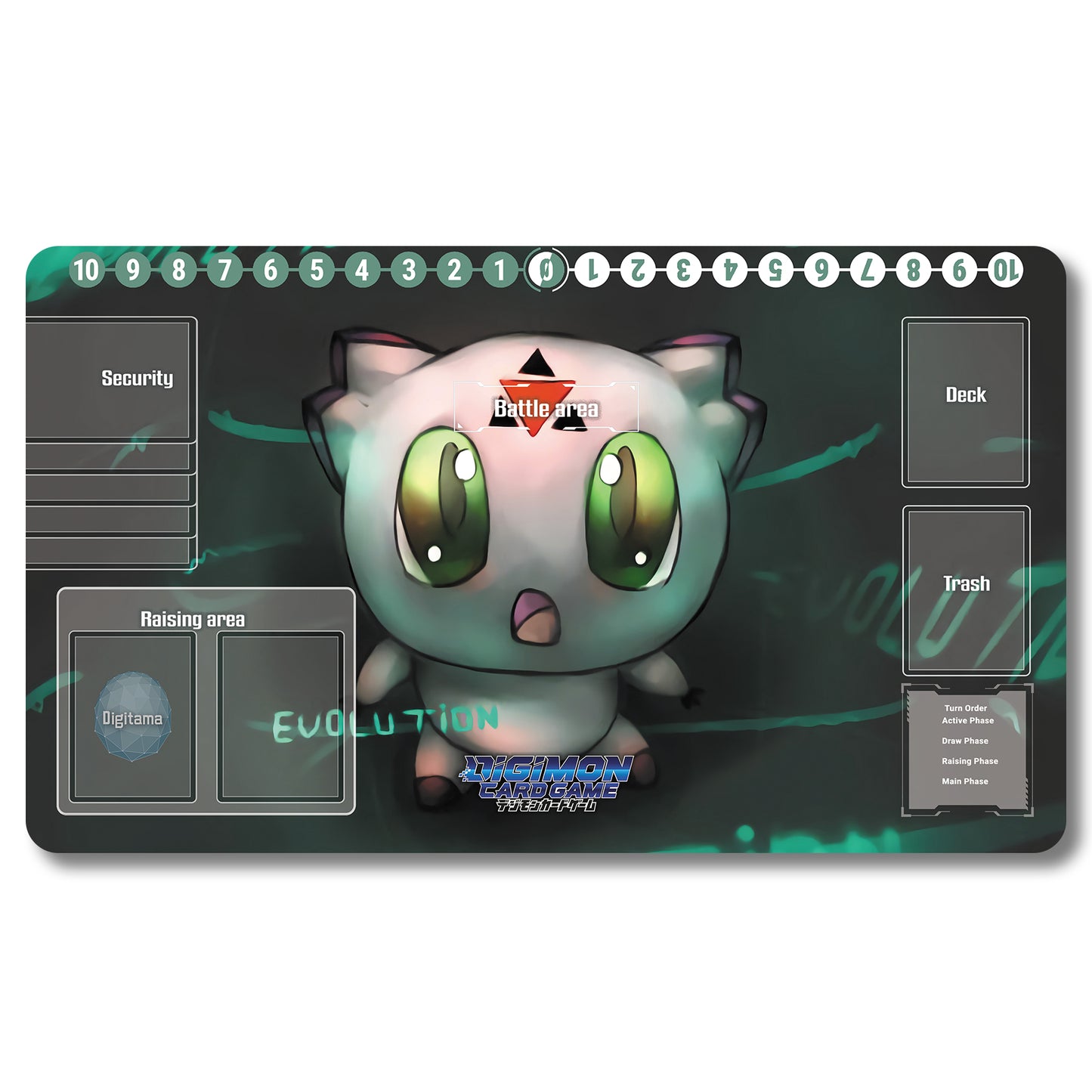 Board Game Culumon Playmat - Digimon Size 23.6X13.7in Play mats Compatible for TCG DTCG CCG Trading Card Game