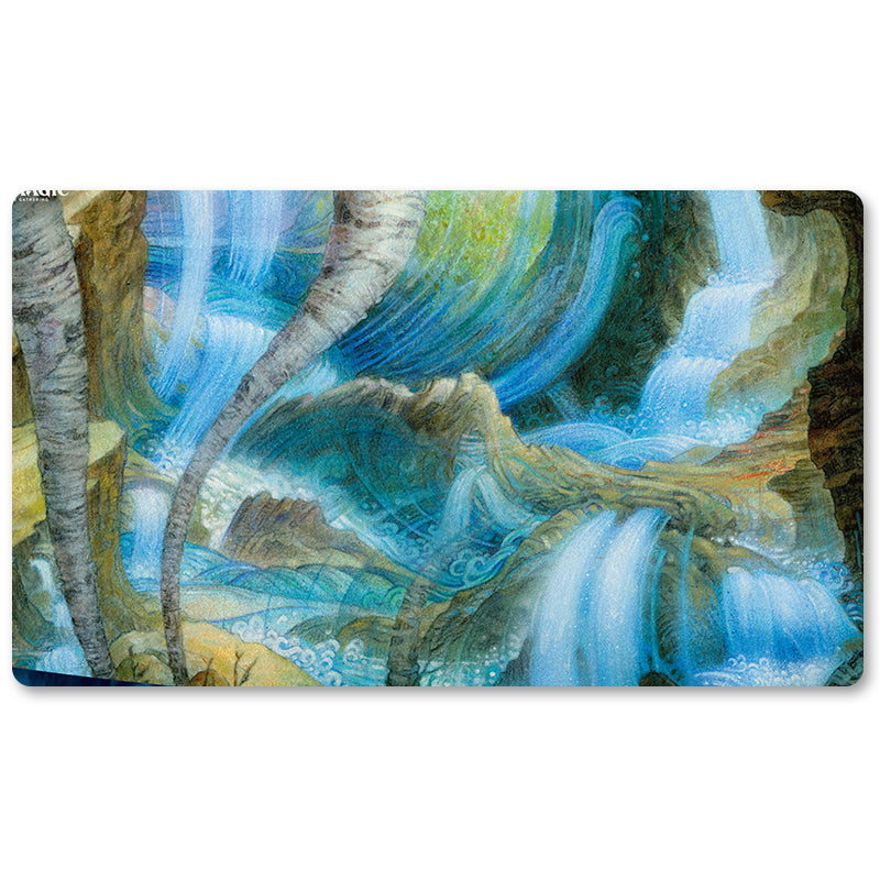 Magic The Gathering Peripheral- BACK TO BASICS -MTG Playmat Size 23.6X13.7in Play mats Compatible for TCG RPG CCG Trading Card Game