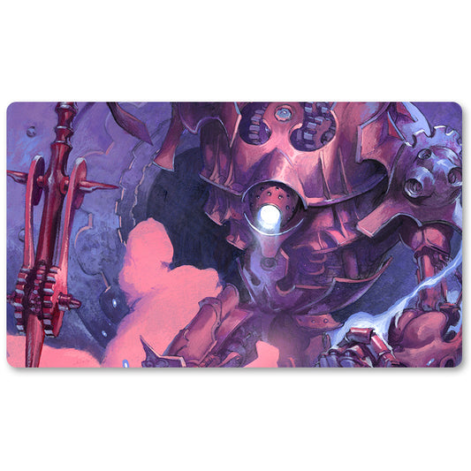 Board Game Peripheral- The Iron Guardian Stirs -MTG Playmat Size 23.6X13.7in Play mats Compatible for TCG RPG CCG Trading Card Game