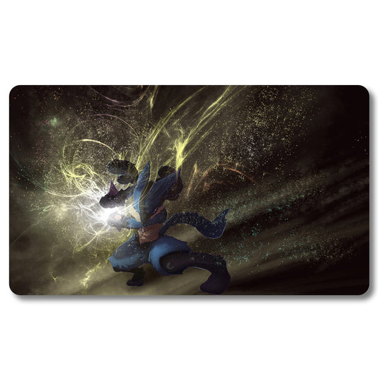 Board Game Peripheral - 4ow6dl- Pokemon Playmat Size 23.6X13.7in Play mats Compatible for TCG MTG RPG CCG Trading Card Game