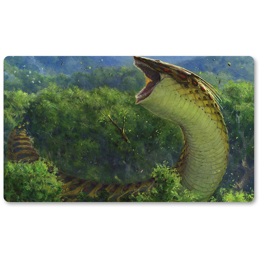 Magic The Gathering Peripheral- Yavimaya-Wurm -MTG Playmat Size 23.6X13.7in Play mats Compatible for TCG RPG CCG Trading Card Game