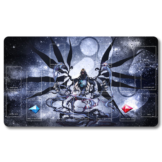 Tabulludo Ekstercentra - 119653- Yugioh Playmat Grandeco 23.6X13.7in Ludaj matoj Kongrua por TCG OCG CCG Komerca Kartludo