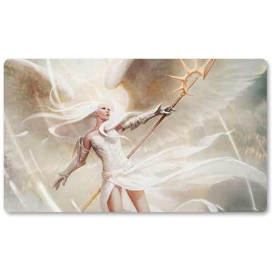 Board Game Peripheral- LUMINOUS-ANGEL  -MTG Playmat Size 23.6X13.7in Play mats Compatible for TCG RPG CCG Trading Card Game