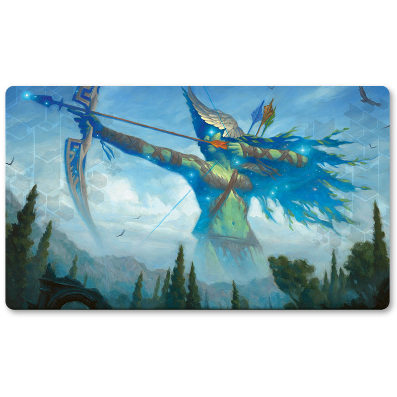 Board Game Peripheral- Nylea God of the Hunt  -MTG Playmat Size 23.6X13.7in Play mats Compatible for TCG RPG CCG Trading Card Game