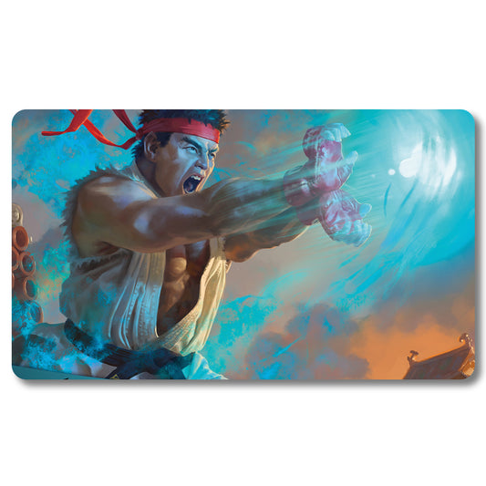 Board Game Street Fighter 4 MTG Playmat- hskqb - Size 23.6X13.7in Play mats Compatible for TCG RPG CCG Trading Card Game