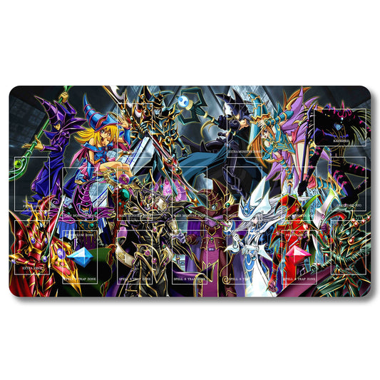 Tabulludo Ekstercentra - 177953- Yugioh Playmat Grandeco 23.6X13.7in Ludaj matoj Kongrua por TCG OCG CCG Komerca Kartludo