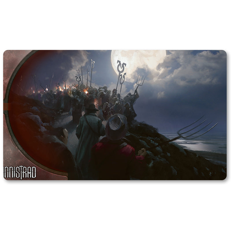 Magic The Gathering Peripheral- Rally-the-Peasants  -MTG Playmat Size 23.6X13.7in Play mats Compatible for TCG RPG CCG Trading Card Game