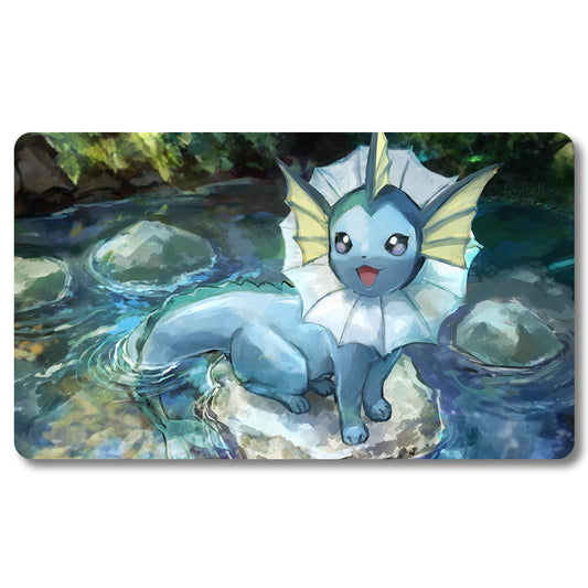 PTCG Shuiyibu Playmat  - Pokemon Size 23.6X13.7in Play mats Compatible for TCG MTG RPG CCG Trading Card Game