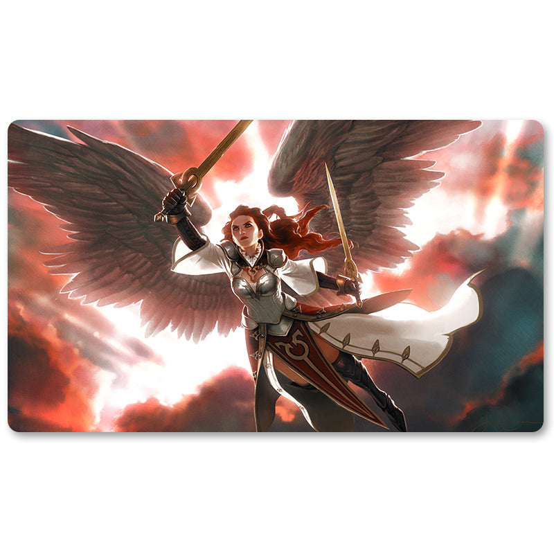 Magic The Gathering Peripheral- Gisela -MTG Playmat Size 23.6X13.7in Play mats Compatible for TCG RPG CCG Trading Card Game