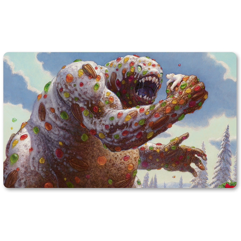 Magic The Gathering Peripheral- Fruitcake Elemental -MTG Playmat Size 23.6X13.7in Play mats Compatible for TCG RPG CCG Trading Card Game