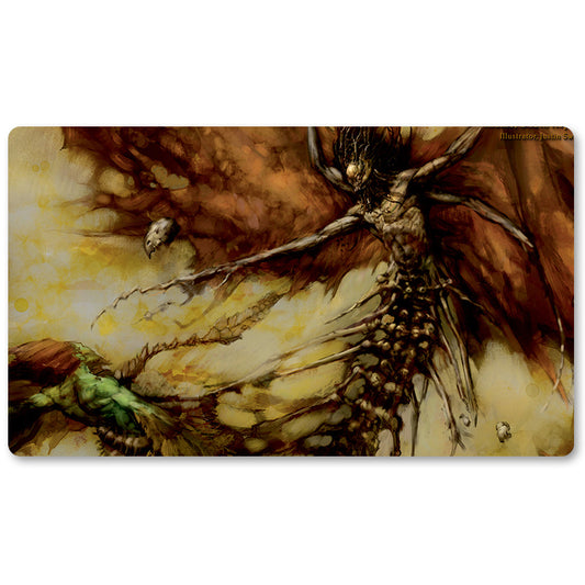 Board Game Peripheral- Name, Death Aspect  -MTG Playmat Size 23.6X13.7in Play mats Compatible for TCG RPG CCG Trading Card Game