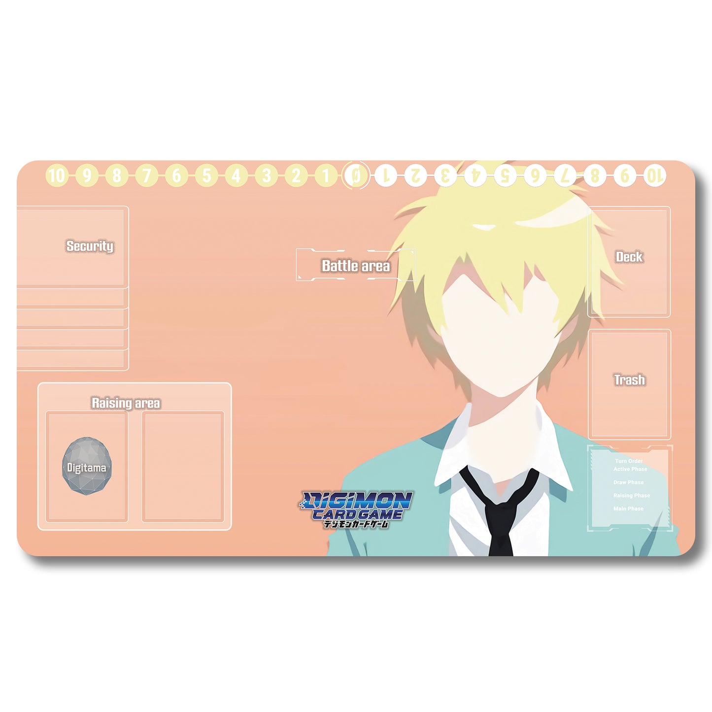 Digimon Peripheral - 97536587- Digimon Playmat Size 23.6X13.7in Play mats Compatible for TCG DTCG CCG Trading Card Game