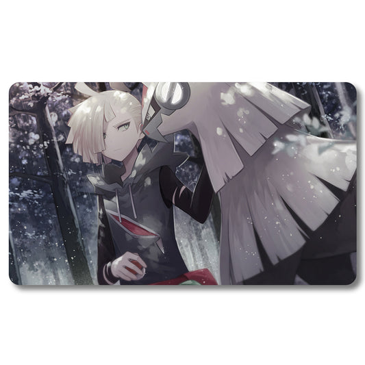 Board Game Gladion Playmat- Pokemon  Size 23.6X13.7in Play mats Compatible for TCG MTG RPG CCG Trading Card Game