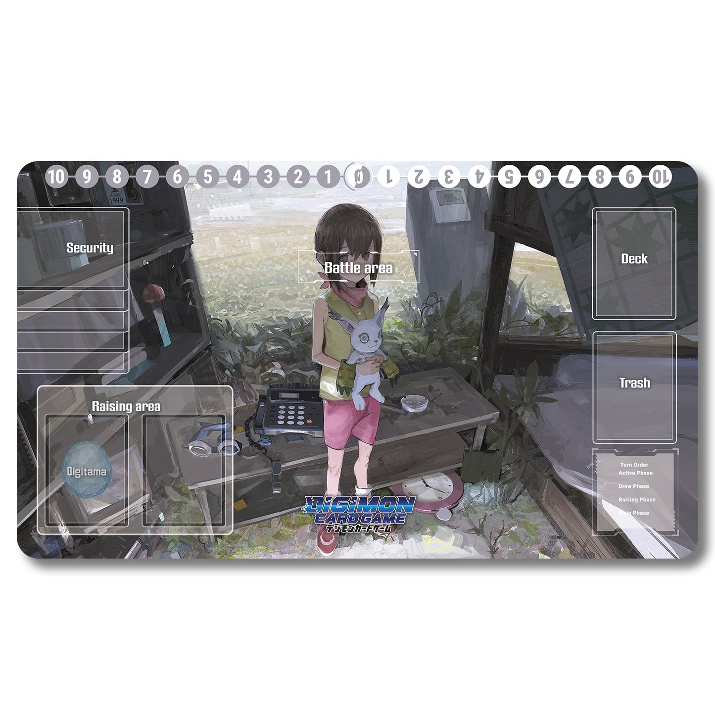 Board Game Peripheral - 1083489- Digimon Playmat Size 23.6X13.7in Play mats Compatible for TCG DTCG CCG Trading Card Game