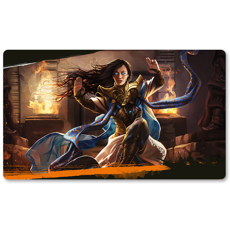 Board Game Peripheral- Narset Transcendent  -MTG Playmat Size 23.6X13.7in Play mats Compatible for TCG RPG CCG Trading Card Game