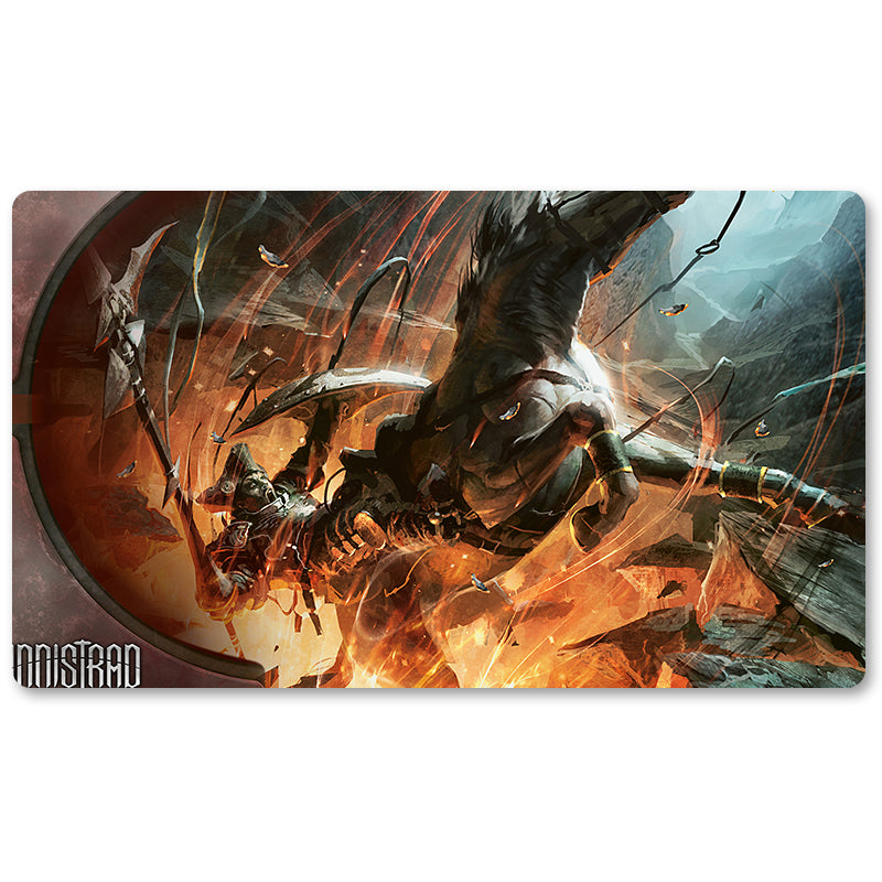 Magic The Gathering Peripheral- Into the Maw of Hell  -MTG Playmat Size 23.6X13.7in Play mats Compatible for TCG RPG CCG Trading Card Game