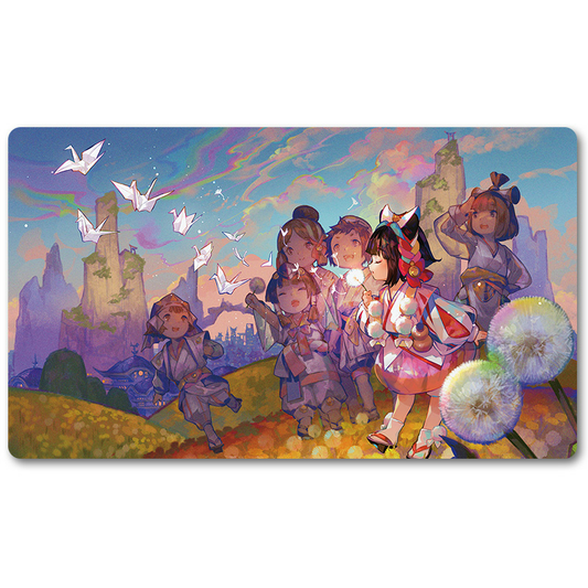 Board Game Peripheral- FAREWELL -MTG Playmat Size 23.6X13.7in Play mats Compatible for TCG RPG CCG Trading Card Game